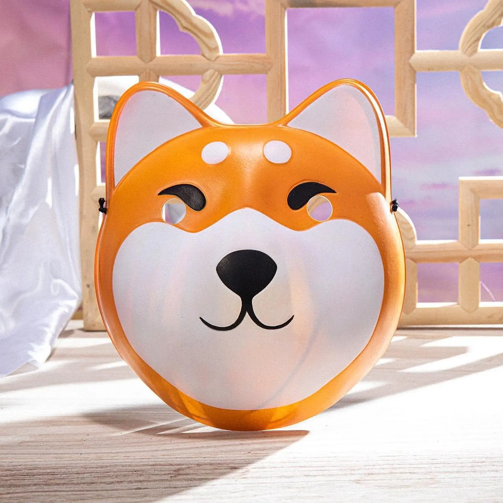 

Shiba Inu Mask Cosplay Men Women Animal Cosplay Mask for Festival Masquerade