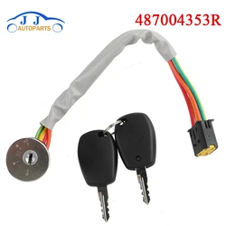 487004353R 806014108R 6001549589 Ignition Lock Cylinder & 2 Keys For RENAULT DACIA LOGAN Car Accessories 48700-4353R