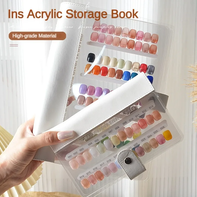 

Nail Display Storage Book New Large Capacity Exhibition Photo Album Card Clip Display Board DIY Manicure Accessories