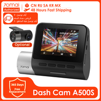 70mai A500S Dash Cam Pro Plus+ 1944P 140FOV 70mai Car DVR Support Rear Cam WIFI Built-in GPS ADAS 24h Parking Surveillance