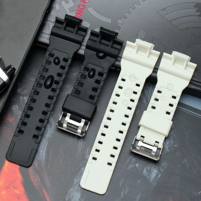 16mm Camouflage Silicone WatchBand For Casio G-SHOCK GLS/GA110-100/120/130 GA-110GB Rubber Strap Waterproof Men Soft Accessories