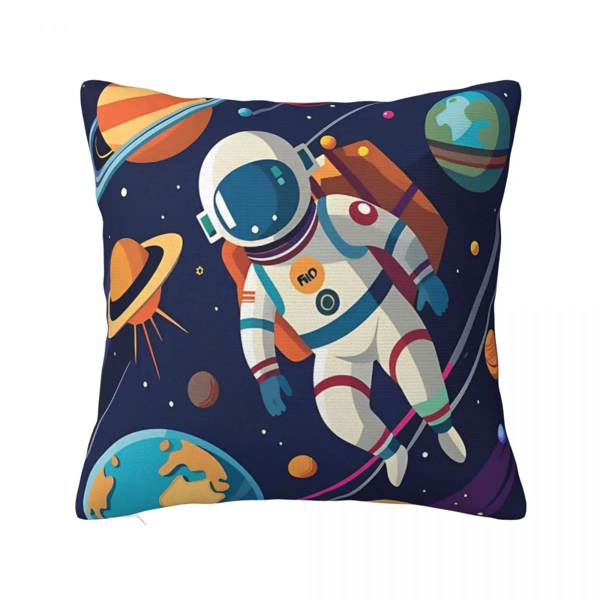 Astronaut Interstellar Universe Pillow Case Cushion Cover Soft Custom Pillow Cover Funny Pillowcases For Sofa Bedroom Home Decor