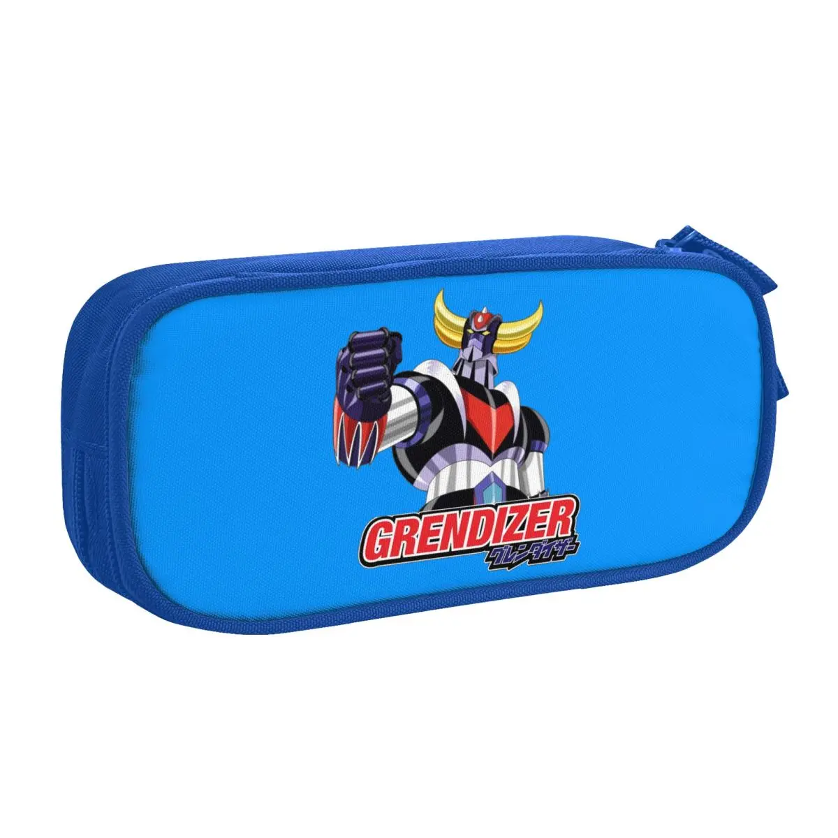 Custom UFO Robot Grendizer Pencil Case for Boy Girl Large Capacity Goldrake Goldorak Mecha Anime Pen Box Bag Stationery