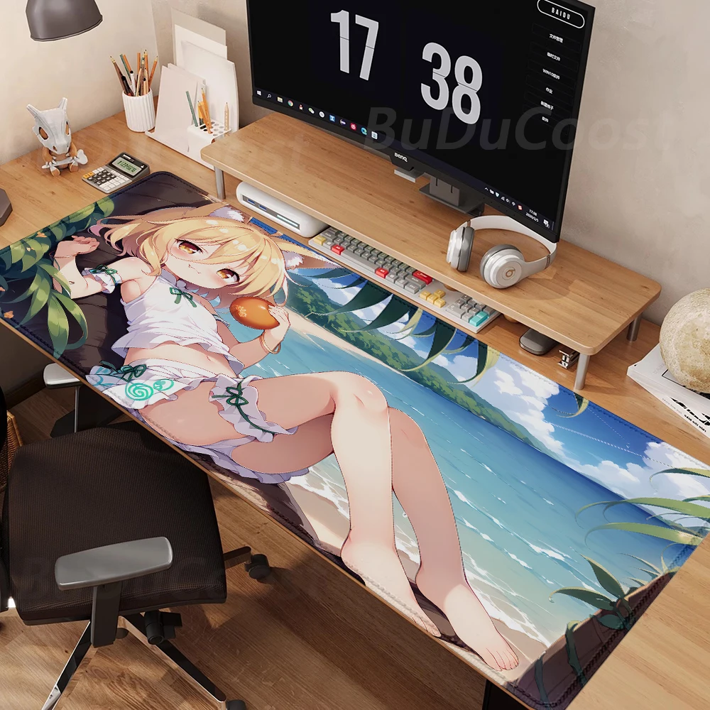 Hot selling item Touhou Project PC electronic sports High printing Lock edge Computer Office Large gaming accessories Mouse Pad