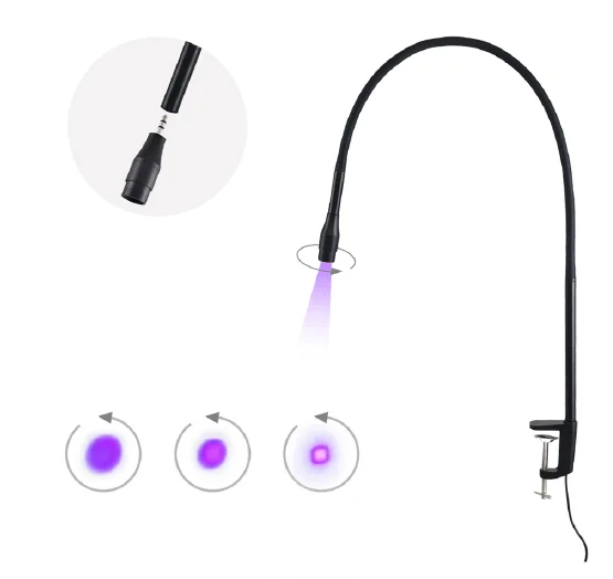 

Hot Sale Foot Pedal LED UV Flash Cure Nail Lamp Desk Clamp for Nail and Eyelash Extension