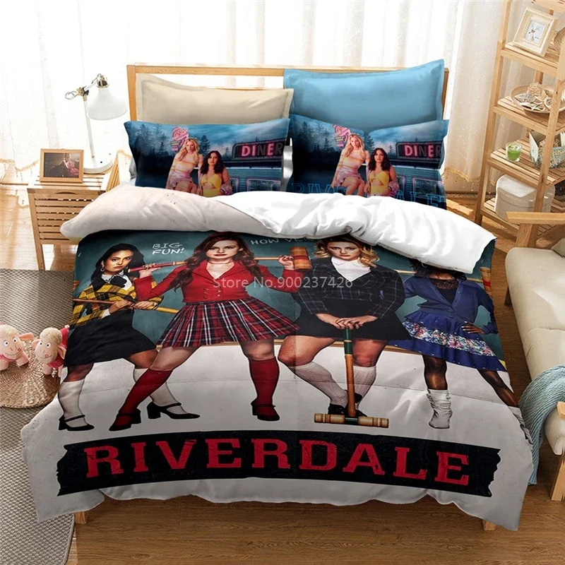 Riverdale 3d Printed Duvet Cover Pillowcase Movie Pattern Bedding Set Europe/Australia/USA Bedroom Decor Twin Queen King Size