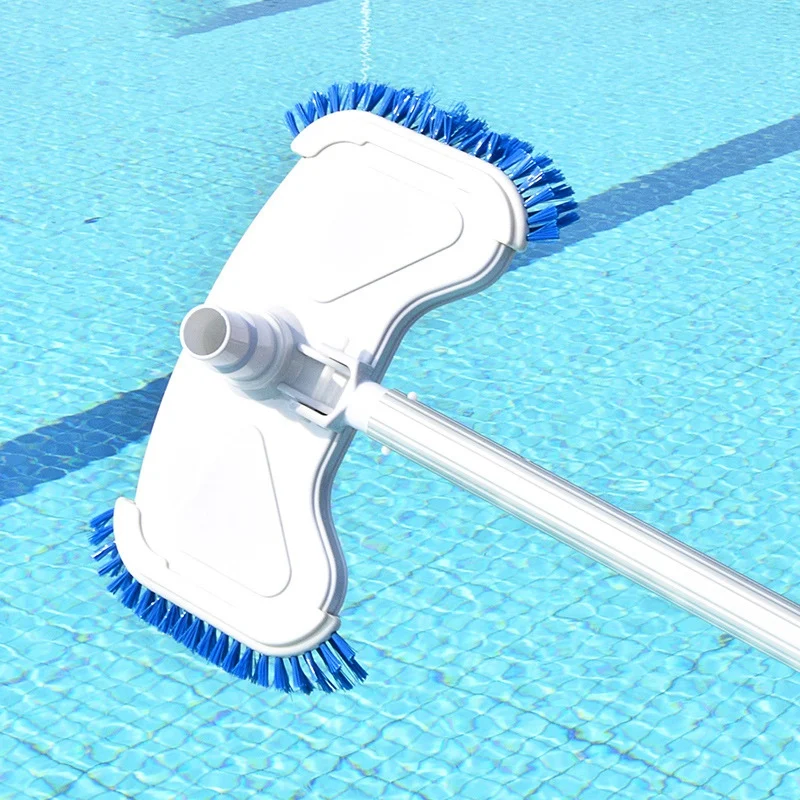 Swimming Pool Vacuum Head Brush Cleaner Float Curved Suction Head Pond Fountain Cleaning Tool Parts