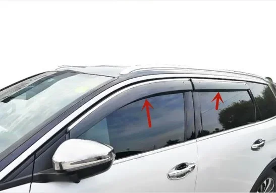 For Peugeot 4008 2017-2020 Car window rain eyebrows Car window rain file Rain board Breathable decoration car styling