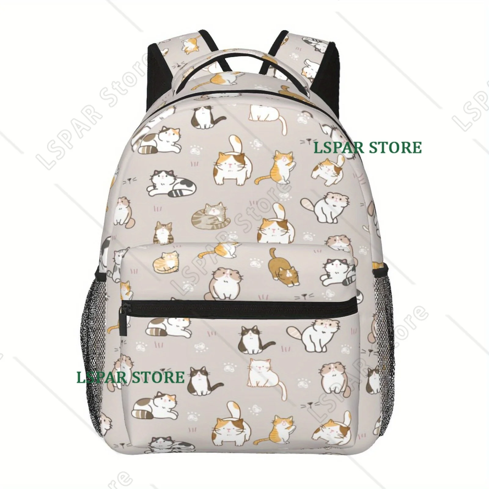 Kitten Theme Backpack Unisex Casual Laptop Backpacks School Bookbag Travel Hiking Camping Daypack