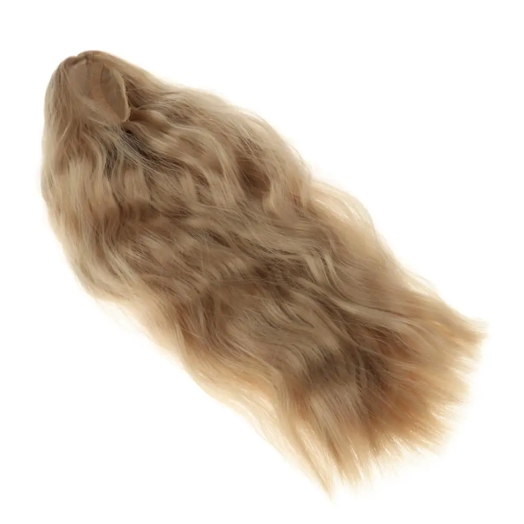 Parrucca riccia per bambole 1:3, capelli con separazione centrale per accessori fai da te per bambole