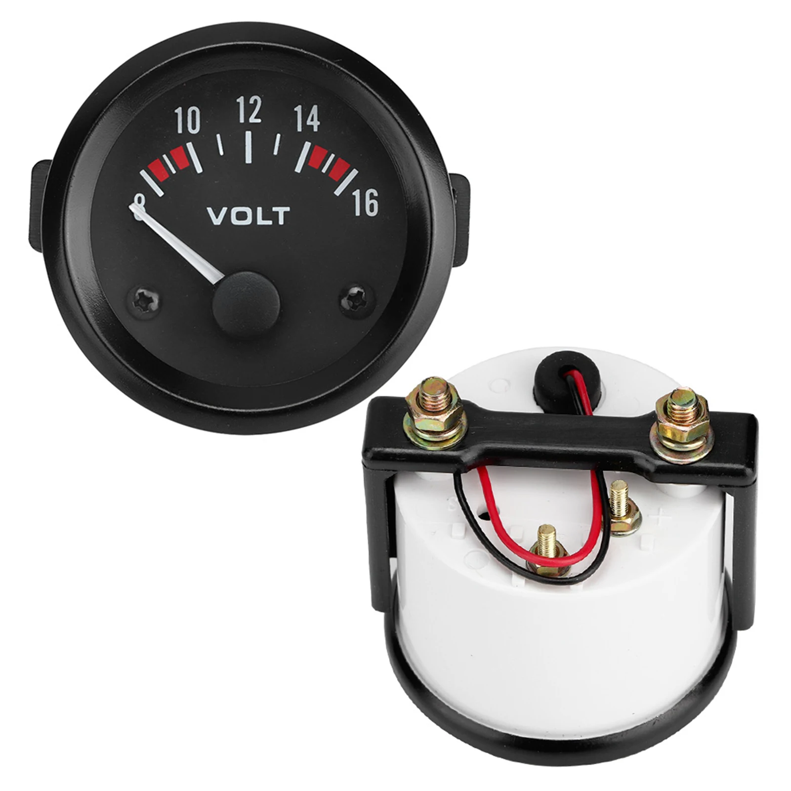 

1Pcs Universal Car Voltmeter Voltage Gauge Meter 12V 8-16V BX100007 52mm/2in Measures Car Power Supply Displays Voltage Car Part