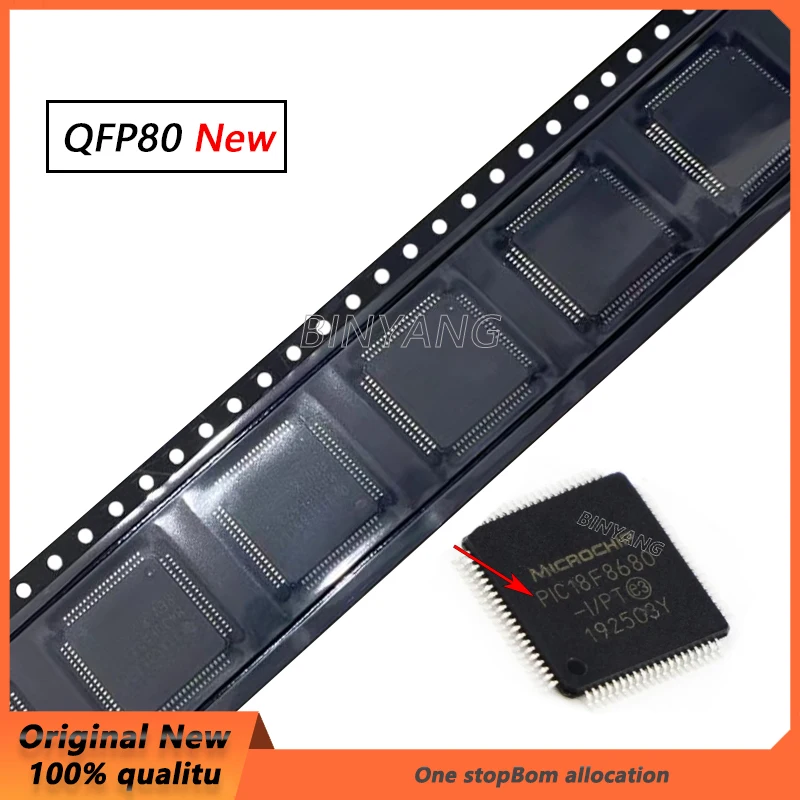 

1PCS PIC18F8680-I/PT QFP80 PIC18F8680 QFP-80 Chipset