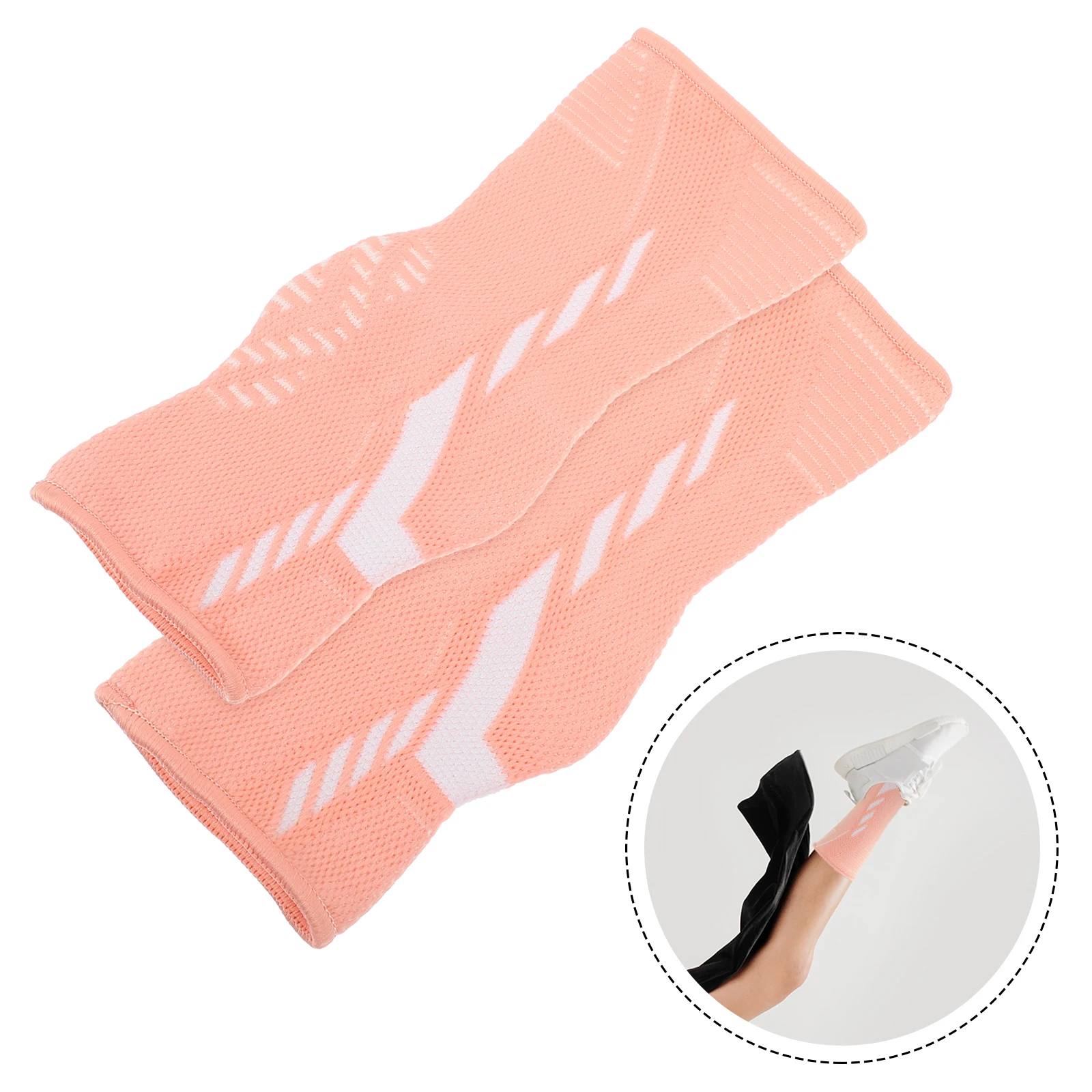 

1 Pair Ankle Compression Sleeve Breathable Sports Support For Running Hiking Fitness Plantar Fasciitis Relief Socks Ankle Brace