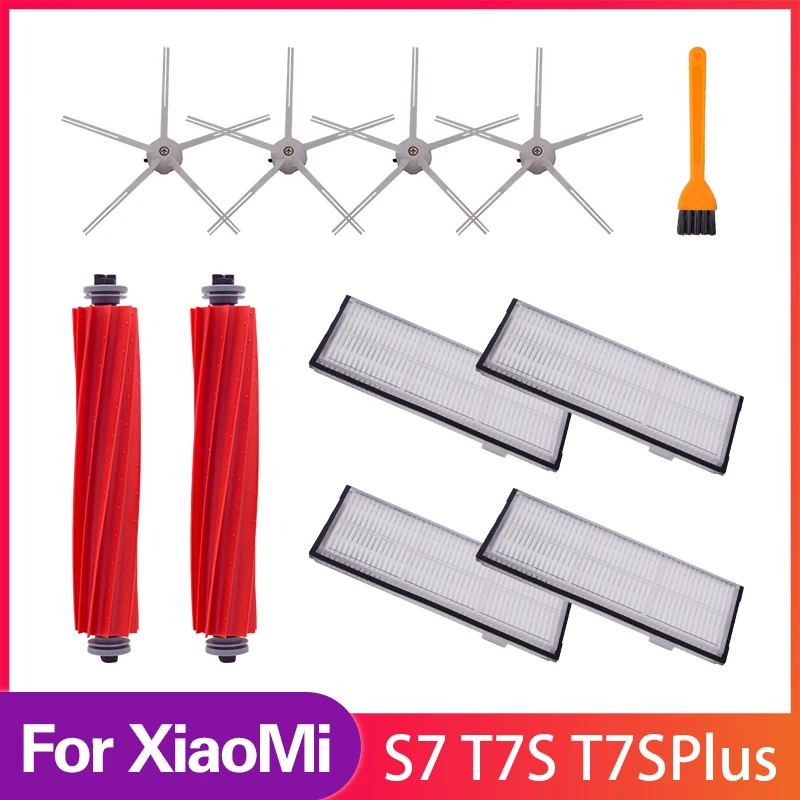 แปรงด้านข้างตัวกรอง HEPA สำหรับ Xiaomi roborock S7 S70 T7s S7MaxV S7Max S75สำหรับ roborock