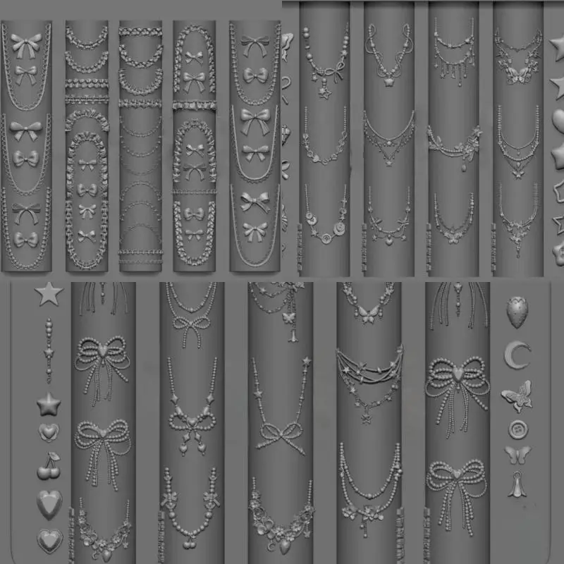 Create Beautiful Nail Art with Dragons Bone 3D Silicone Nail Mold - Star Chain, Flower & Bowknot Patterns