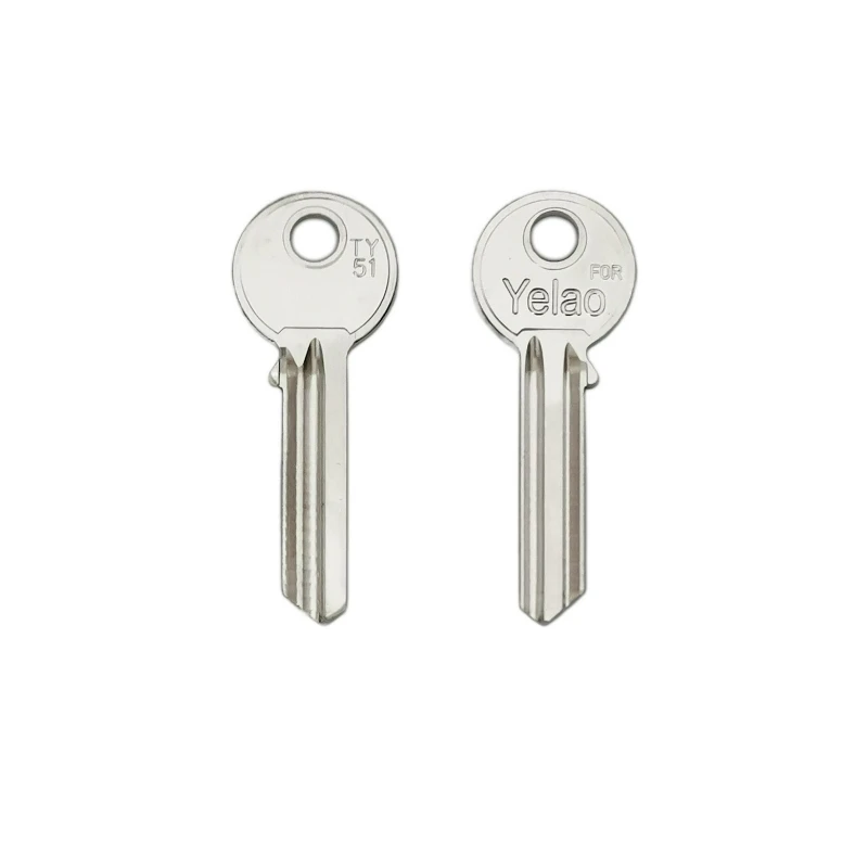 2PC  E-228 Is Suitable for 3-inch Ye Lao Key Blanks, Long Guli Round Groove Spherical Lock Wooden Door Key Blanks image 2