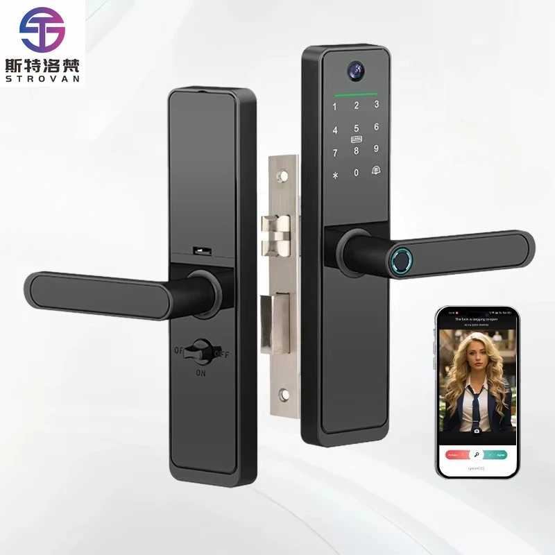 Huella Dactilar Cerradura Combination De Alta Seguridad APP Antirrobo Cerradura Wifi  Inteligente Universal