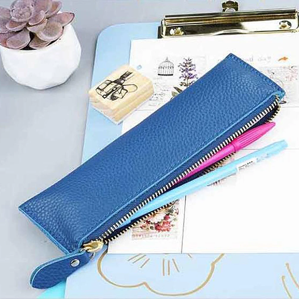 

Retro Pen Bag for Women Case Small Pencil Pouch Holder Fountain Sleeve Pens Male Simple