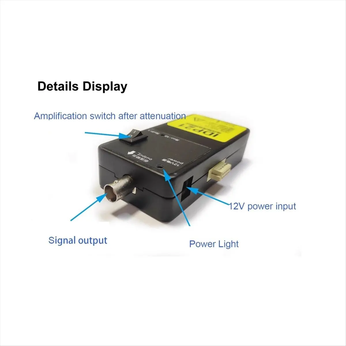 IDP21 Oscilloscope High Voltage Probe,Isolation Protection,300KHz,500V. Universal Attenuation Probe,200:1 / 20:1 US Plug