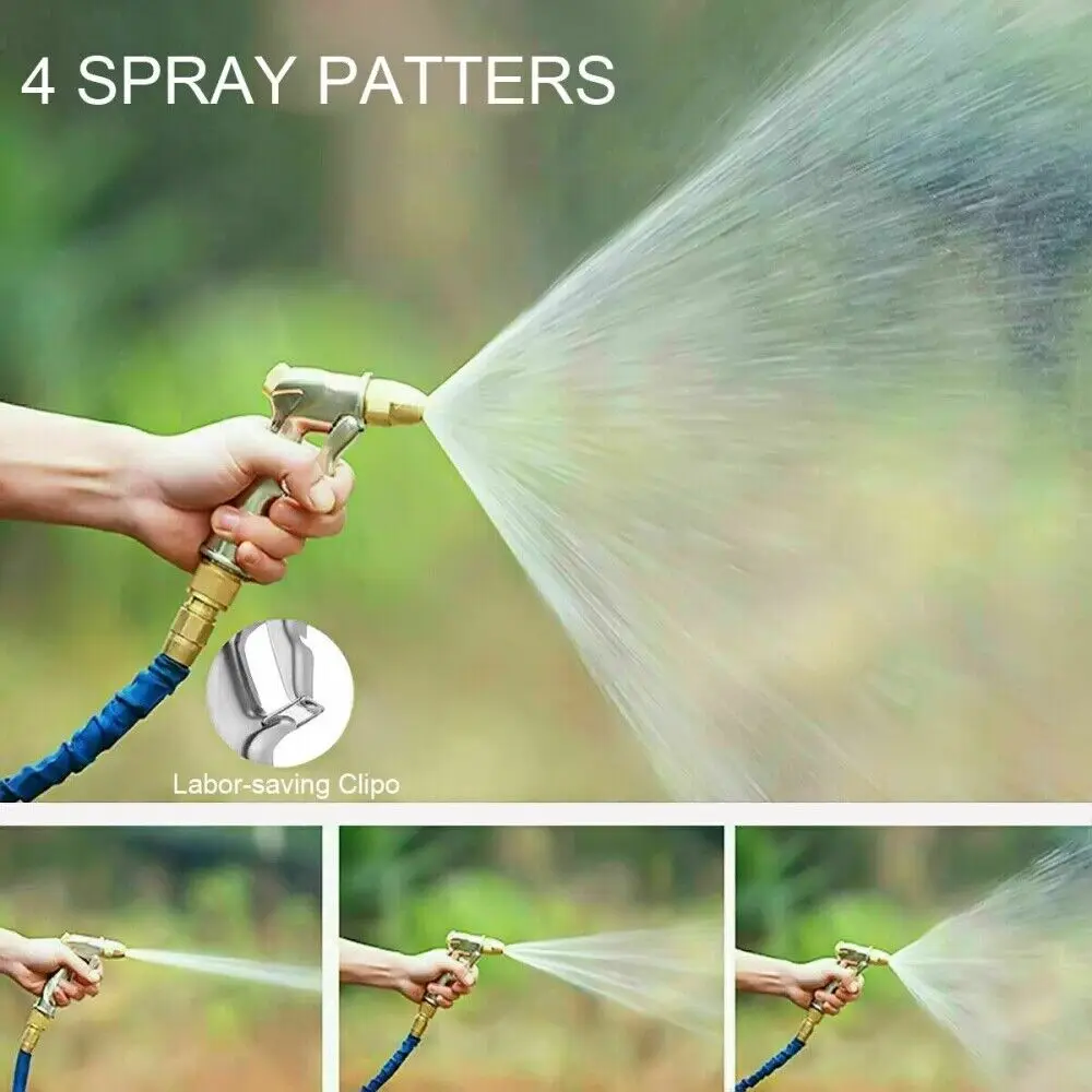 High Pressure Water Spray Gun Metal Brass Nozzle Garden Hose Pipe Lawn Car Wash Sprayer Sprinkler Car Wash Home Cleaning Tools