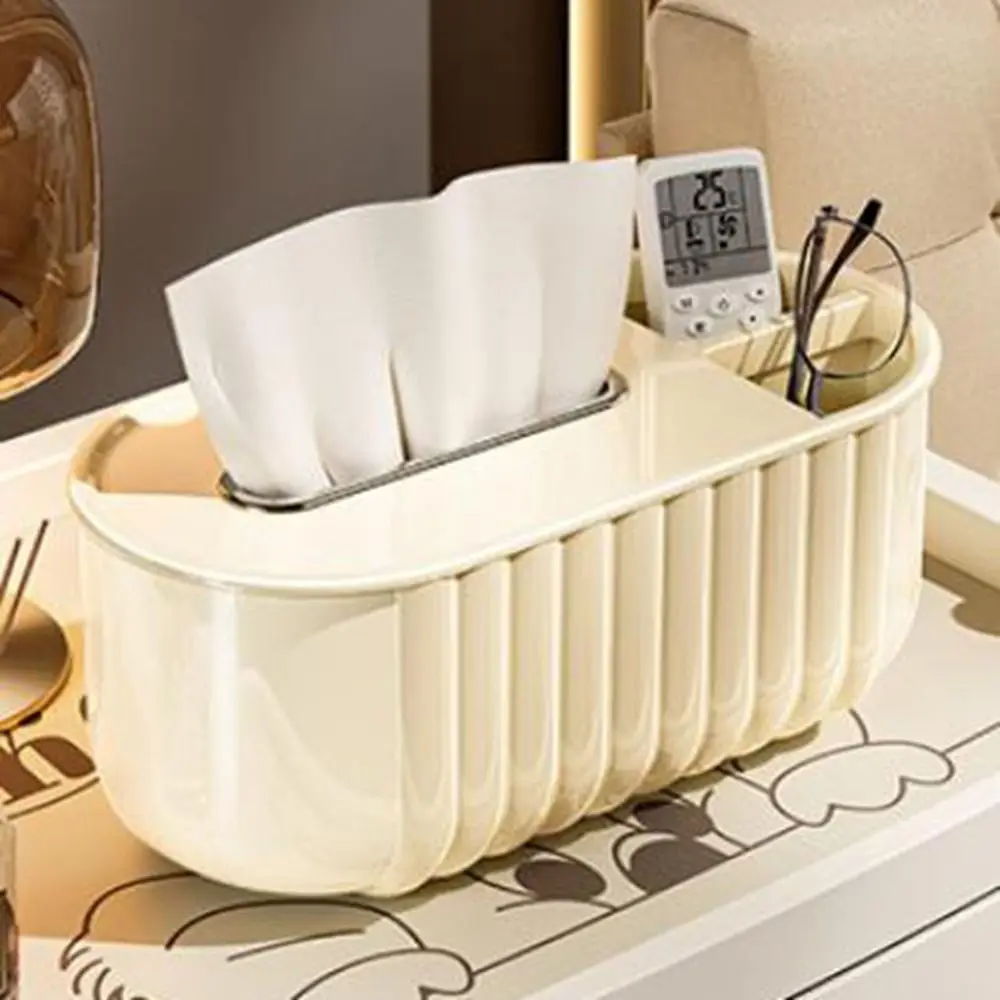 

Практичная пластиковая коробка для салфеток, большая вместимость, простой держатель для салфеток, износостойкий ящик для хранения с дистанционным управлением, ванная комната