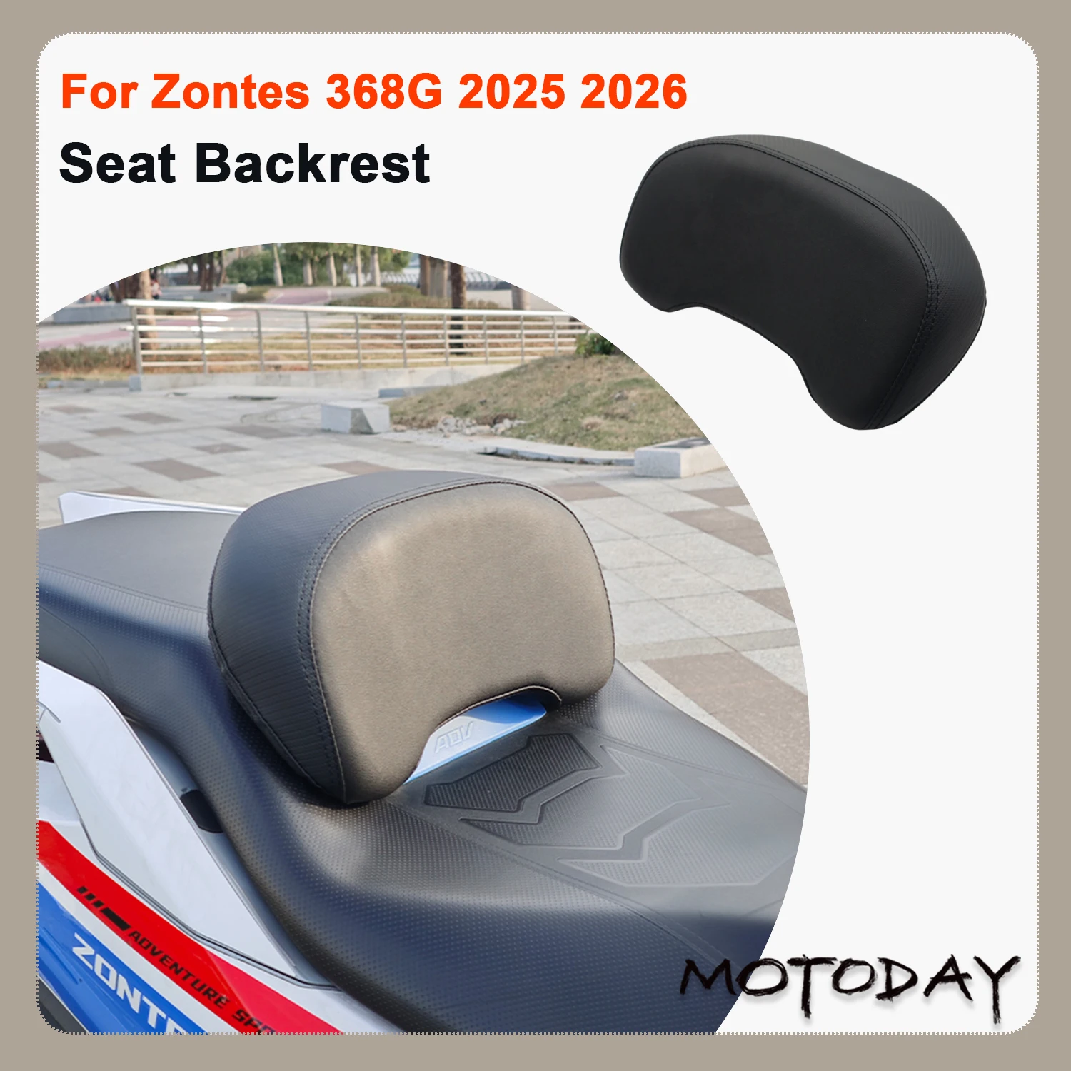 

For ZONTES 368G 2025 2026 Motorcycle Rear Passenger Seat Backrest Backrest Pad Anti-Fatigue Modified Back Support Accessories
