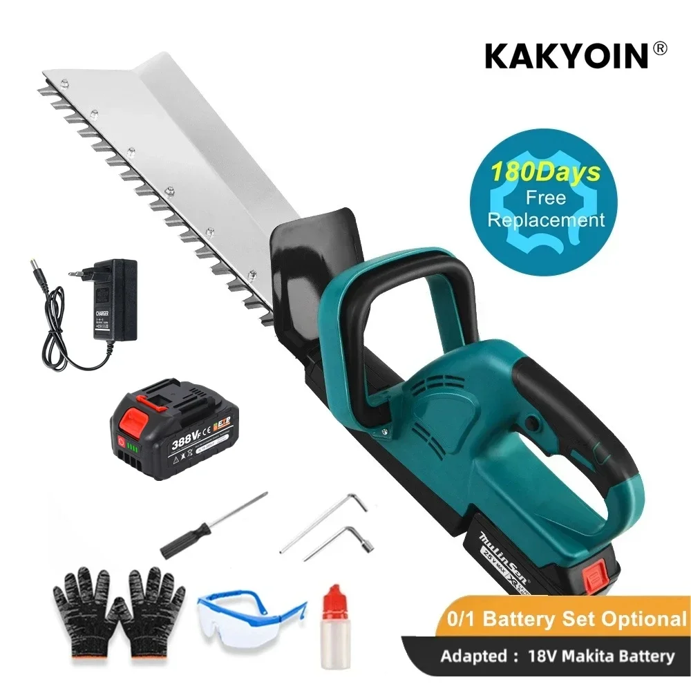 

1800W Handheld Cordless Hedge Trimmer Tea Tree Trimmer Garden Lawn Trimmer Pruning Saw Lawn Mower for Makita 18V Battery