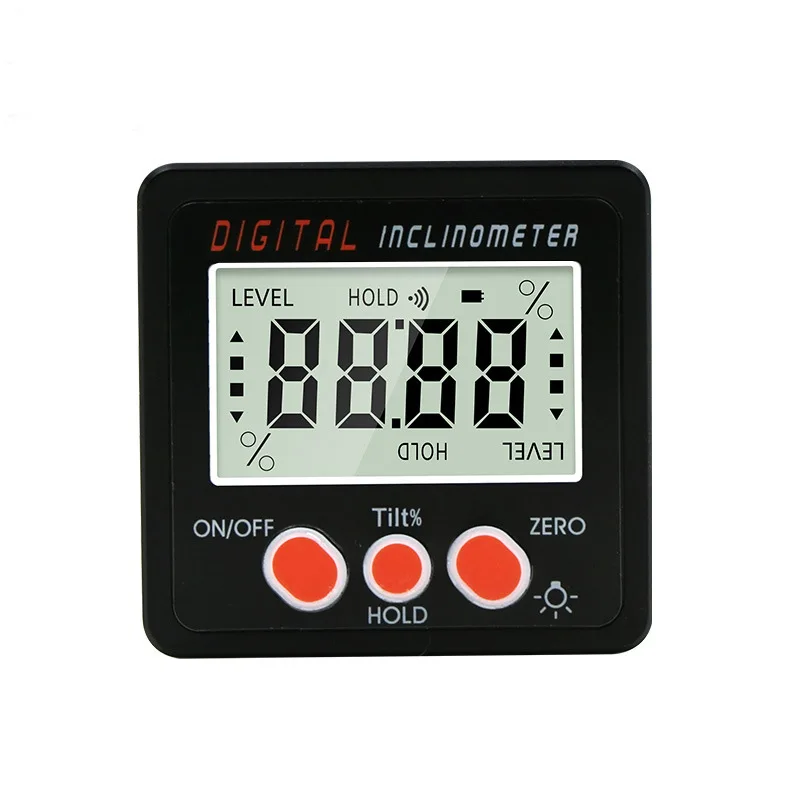 

10pcs 4 * 90 Degree Protractor Angle Box Ip54 Precision Electronic Digital Inclinometer Protractor Gradienter Level