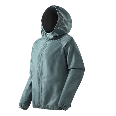 JNLN Men Women Waterproof Hiking Jacket Quick Dry Sun Protection Windbreaker Unisex Camping Climbing Outdoor Sports Rain Coat