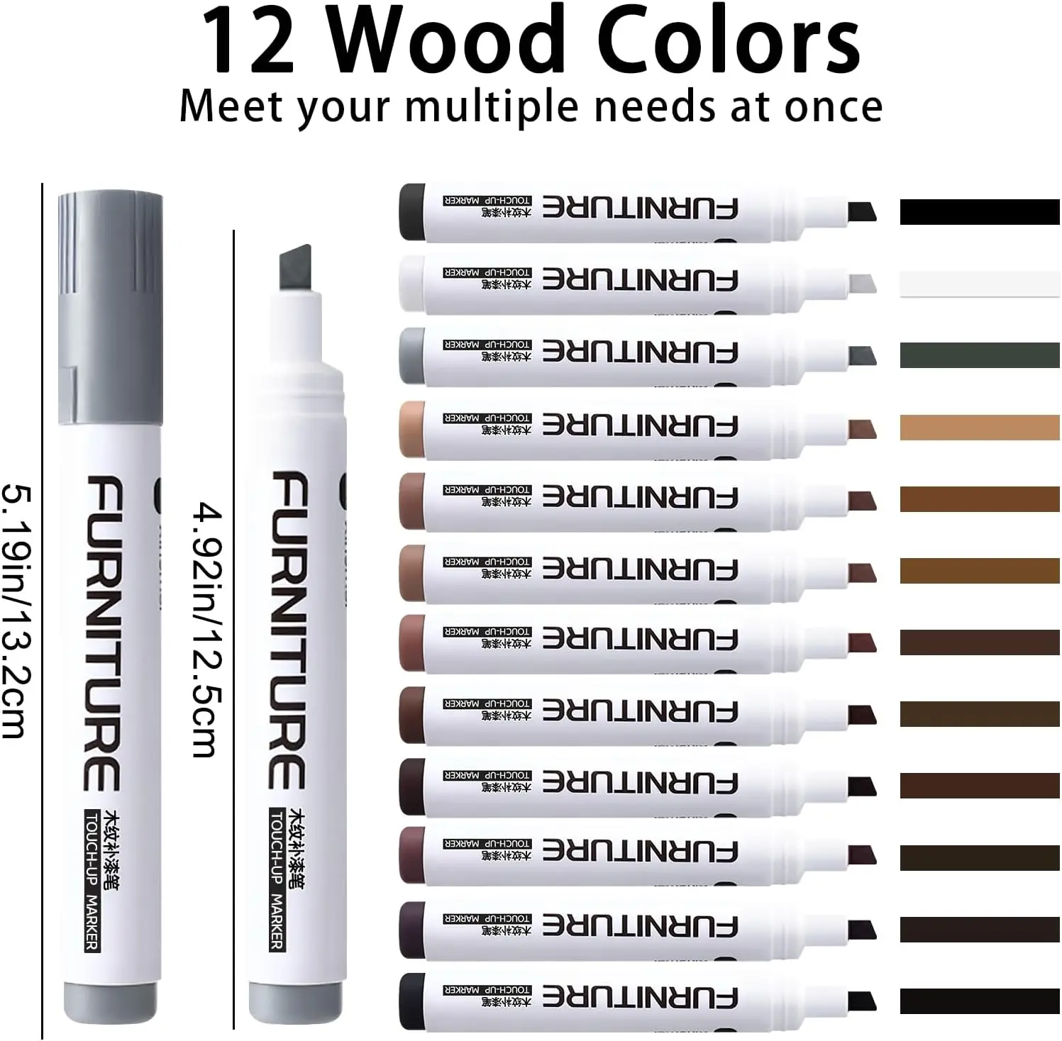 Wood Composite Grain Paint Furniture Touch-up Markers Pens Wood Floor,Furniture Markers Touch Up,touch up markers