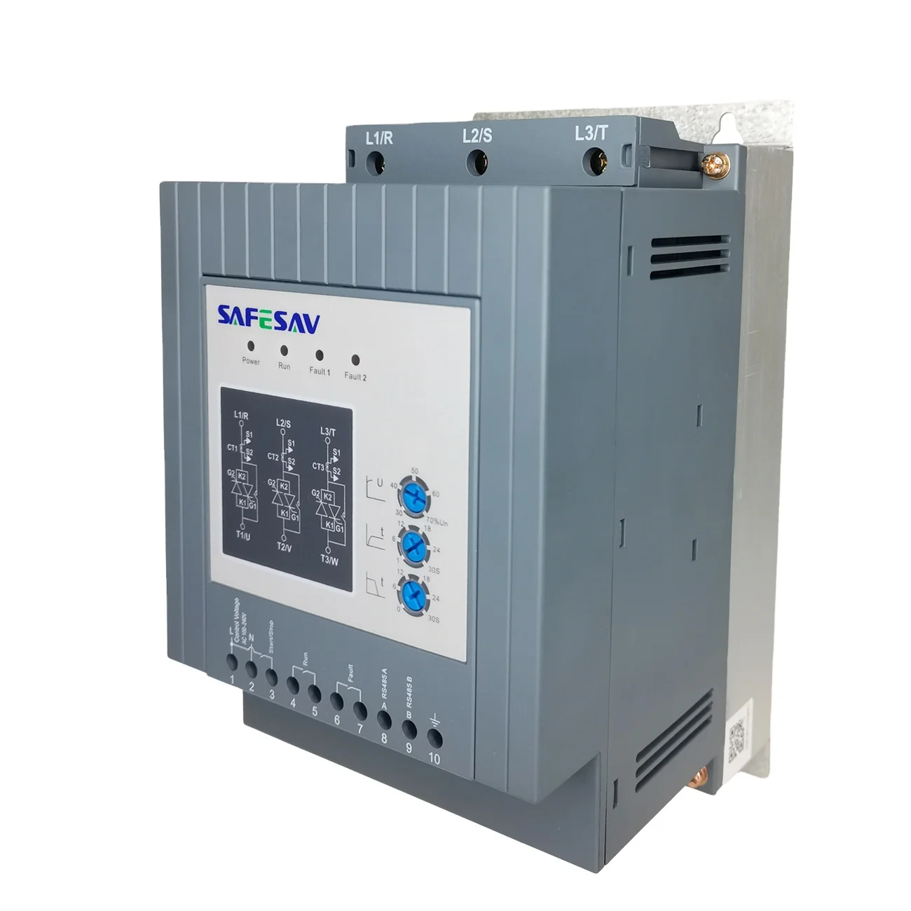 Ac 3 phase control soft starter for motor 18.5KW 400V 37A SSR series 50/60 Hz built in bypass air conditioner