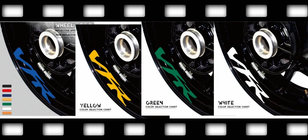 

Pegatinas de neumático de rueda de motocicleta, calcomanías de tira reflepersonalizadas para HONDA VFR vfr 800 750 1200