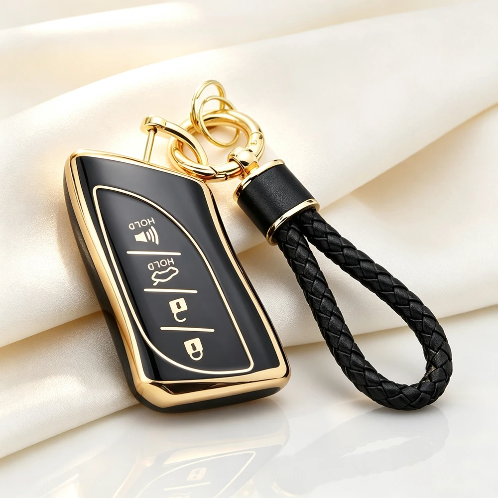 4 Buttons TPU Smart Remote Car Key Shell Fob for Lexus LX600 NX250 NX350 LS500 NX F LX RX UX GX Auto Accessories