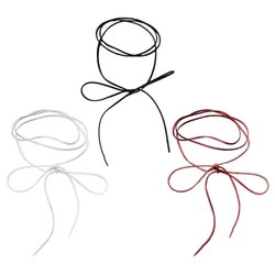 Women Elegant Bowknot Tie Stylish Choker Necklace Trendy Neckband Jewelry Accessory for Parties and Casual Wear Daily Use