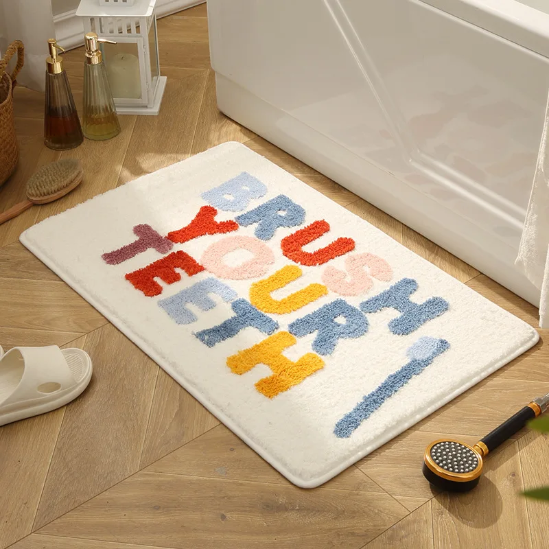 

Absorbent Household Toilet Carpet Foot Door Entrance Bedroom Doorway Bathroom Non-slip Mat Tapis Tapetes De Tapete Sala Teppich