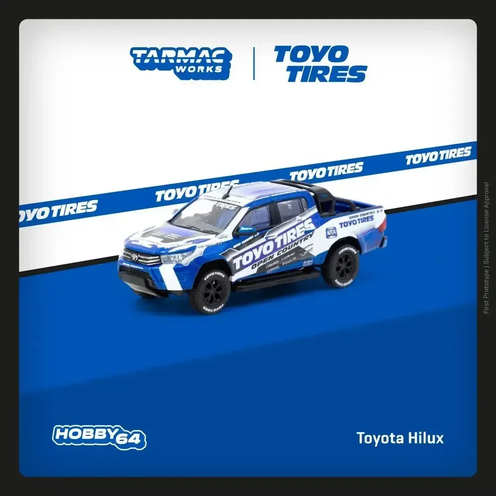 

In Stock TW 1:64 Toyota Hilux Toyo Tires Collection Toys Tarmac Works Diecast Car Model