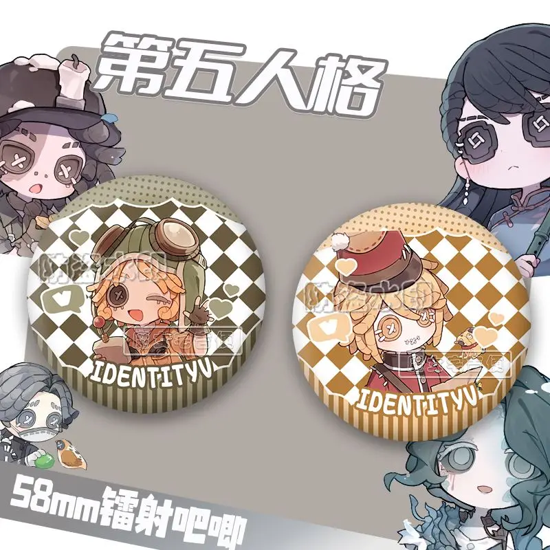 بروش هوية V للفتيات ، شارة ، ملابس ، طية صدر السترة ، تذكار ، زر لين ، قبعة ، شارة ، هدية جمع ، ملابس ، تذكار