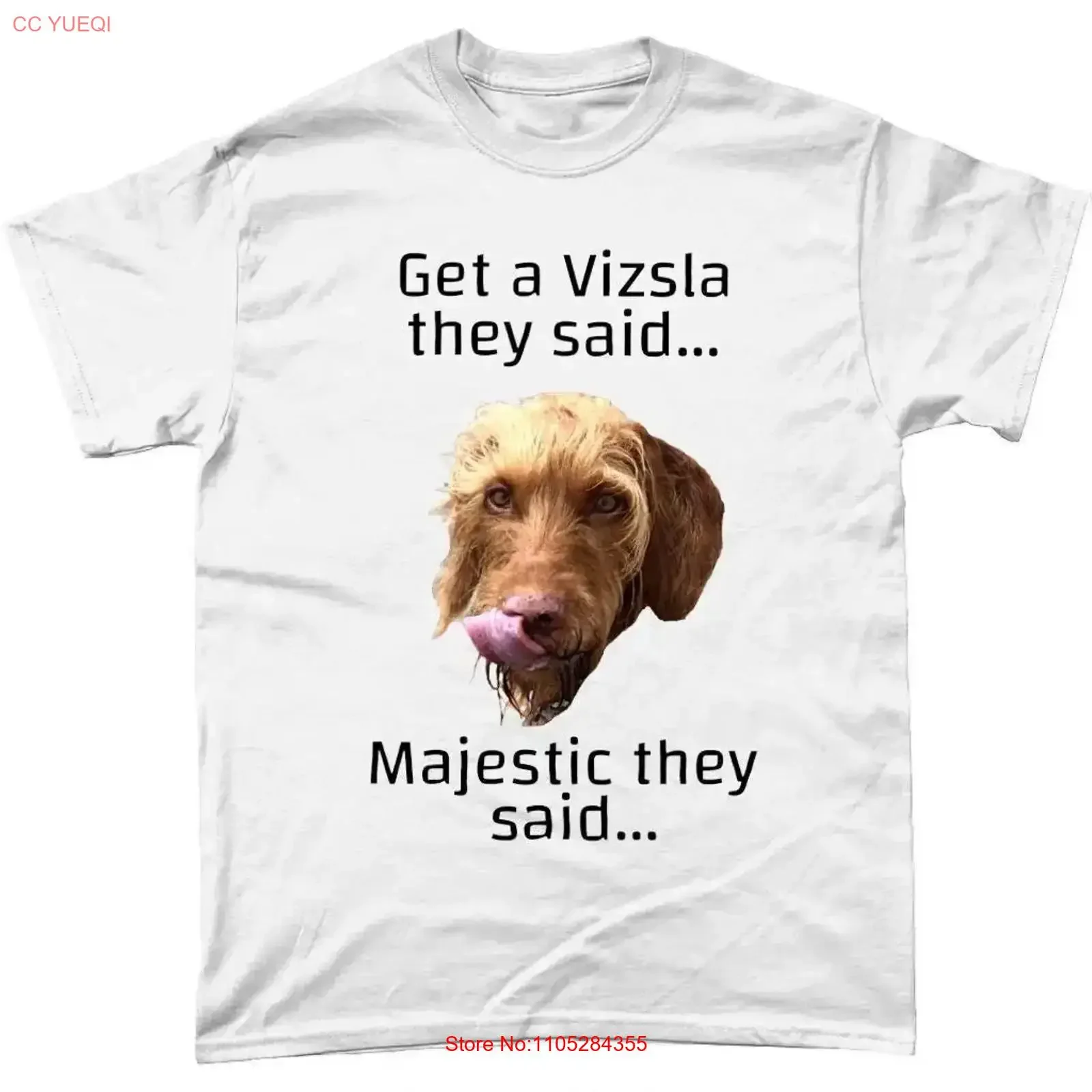 Wirehaired Vizsla T Shirt Funny Dog Owner Lover vintage Washed Stylish Soft Stretched Top For Everyday Wear graphic Versatile