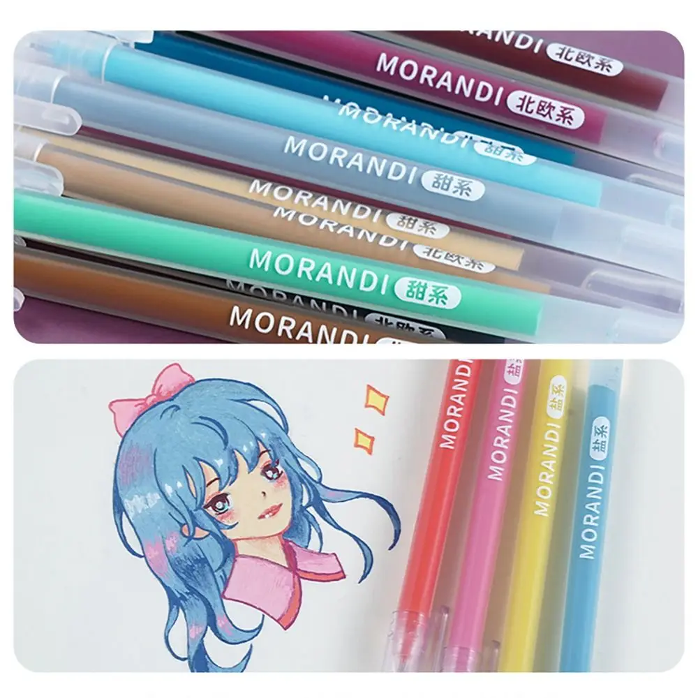 

9 цветов/набор, быстросохнущие ручки для бухгалтерского учета, набор ручек для письма большой емкости, ручки для маркировки, многоцветный маркер, канцелярские принадлежности