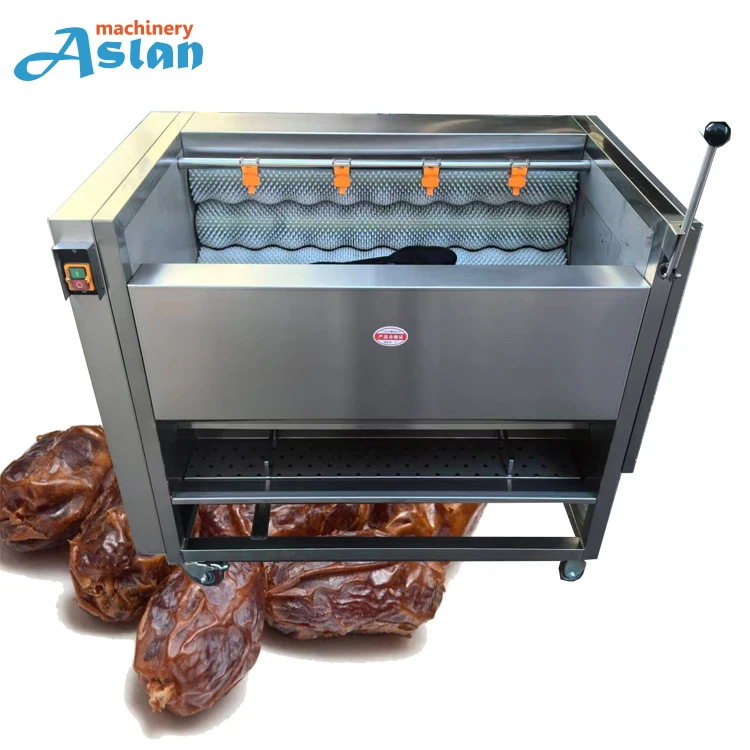 Palm Dates Brush Cleaning Machine Olive Jujube Dates Cleaner Washer Machine