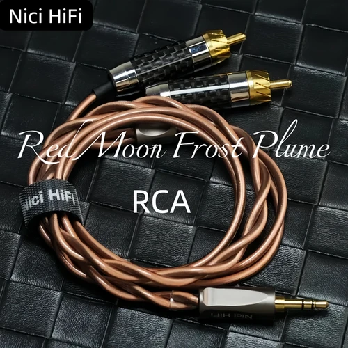 Cable de actualización iem de 2 núcleos de Nici HiFi-20 Dual RCA para Cable mezclador amplificador 2m 3m