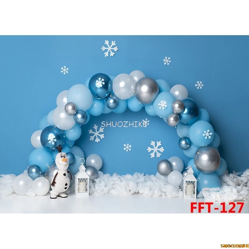 Shuozhike FSS-101พื้นหลังมนุษย์หิมะลูกโป่งสีสันสดใสทารกแรกเกิดฉากหลังถ่ายภาพวันเกิด