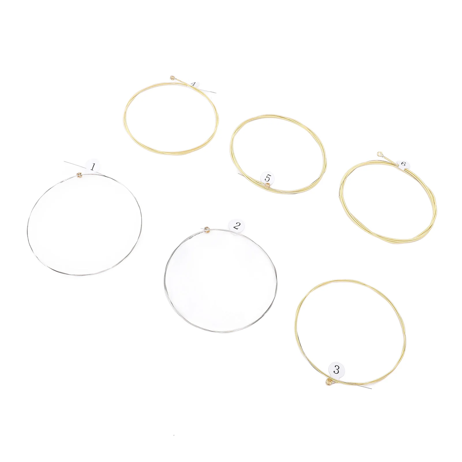 Gitarrensaiten-Set, 6, Gitarrensaiten mit Kugelkopf, Phosphorbronze-Beschichtung, Ersatz für Akustikgitarren, Gitarrensaiten