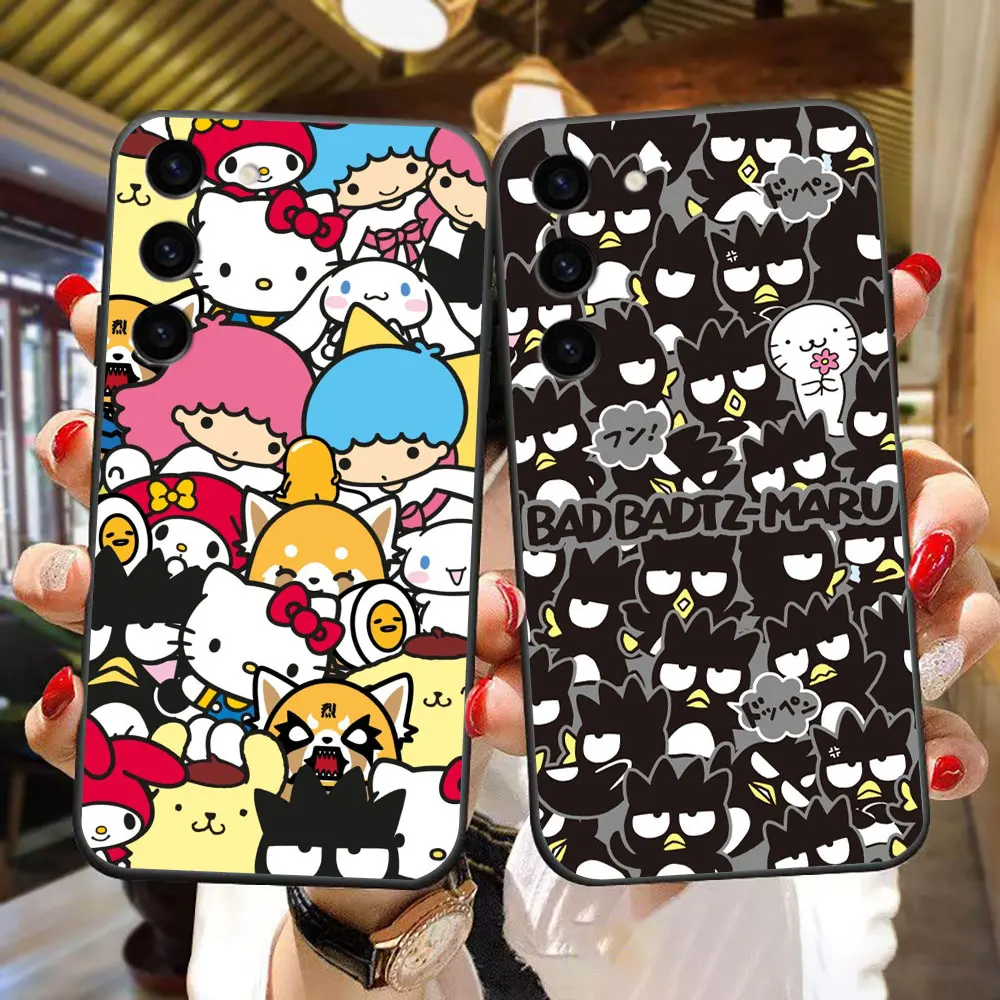 Cute Crow Cartoon B-Badtz Maru Phone Case For Samsung Galaxy S24 S23 S22 S21 S20 FE S10 S10E LITE PLUS ULTRA Case Funda Shell