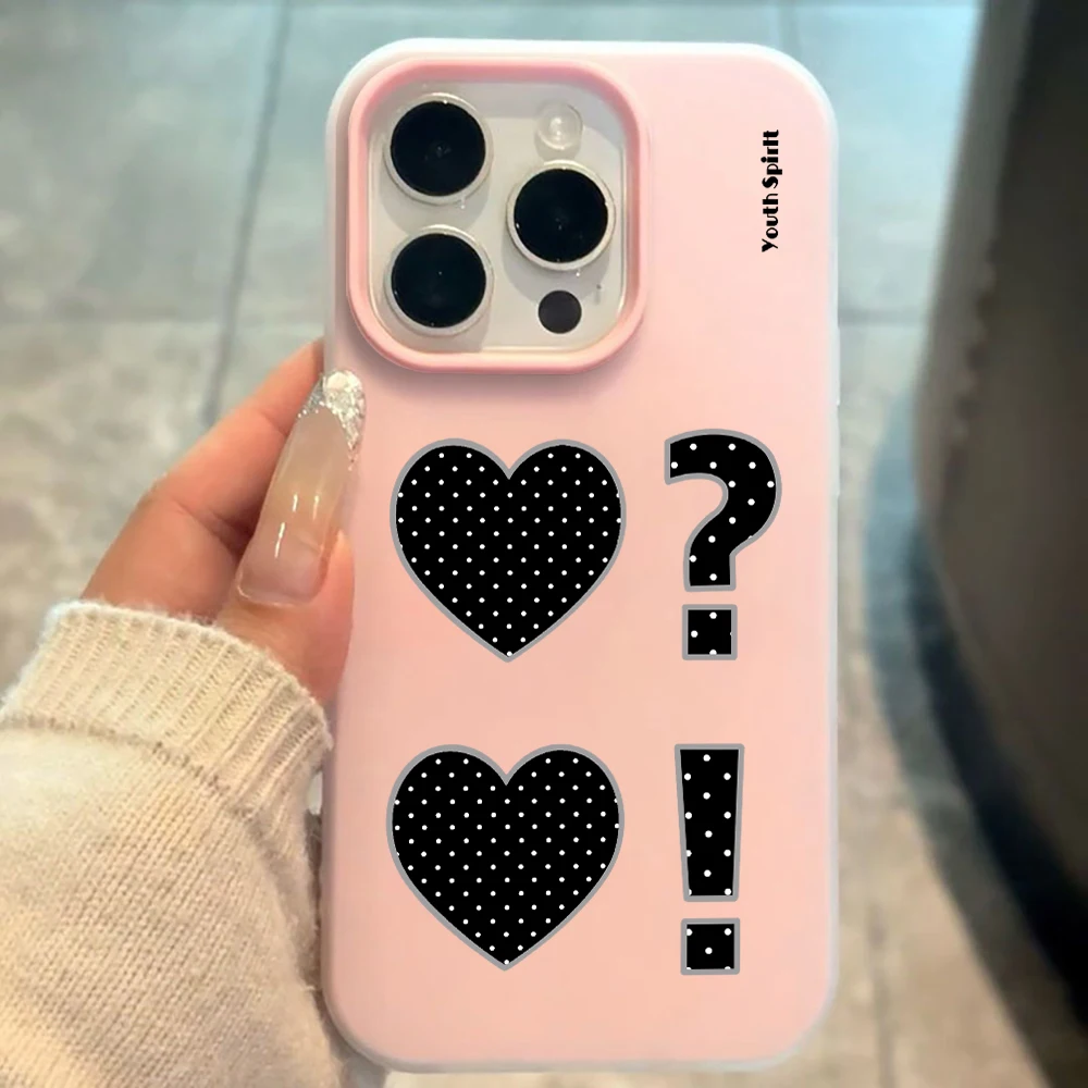 Polka Dot Herz Kreativhülle für Samsung Galaxy S21 S25 S24 S23 Ultra S22 Plus FE A56 A55 A54 A36 A35 A34 5G Stoßfeste Schutzhülle – Detail 3