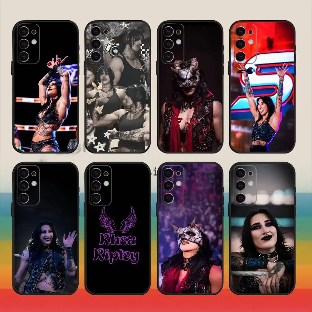 

Cool R-Rhea R-Ripley Wrestler Phone Case For Samsung S25,24,23,22,30,21,10,9,Ultra,Plus,FE 5G Black Soft Case