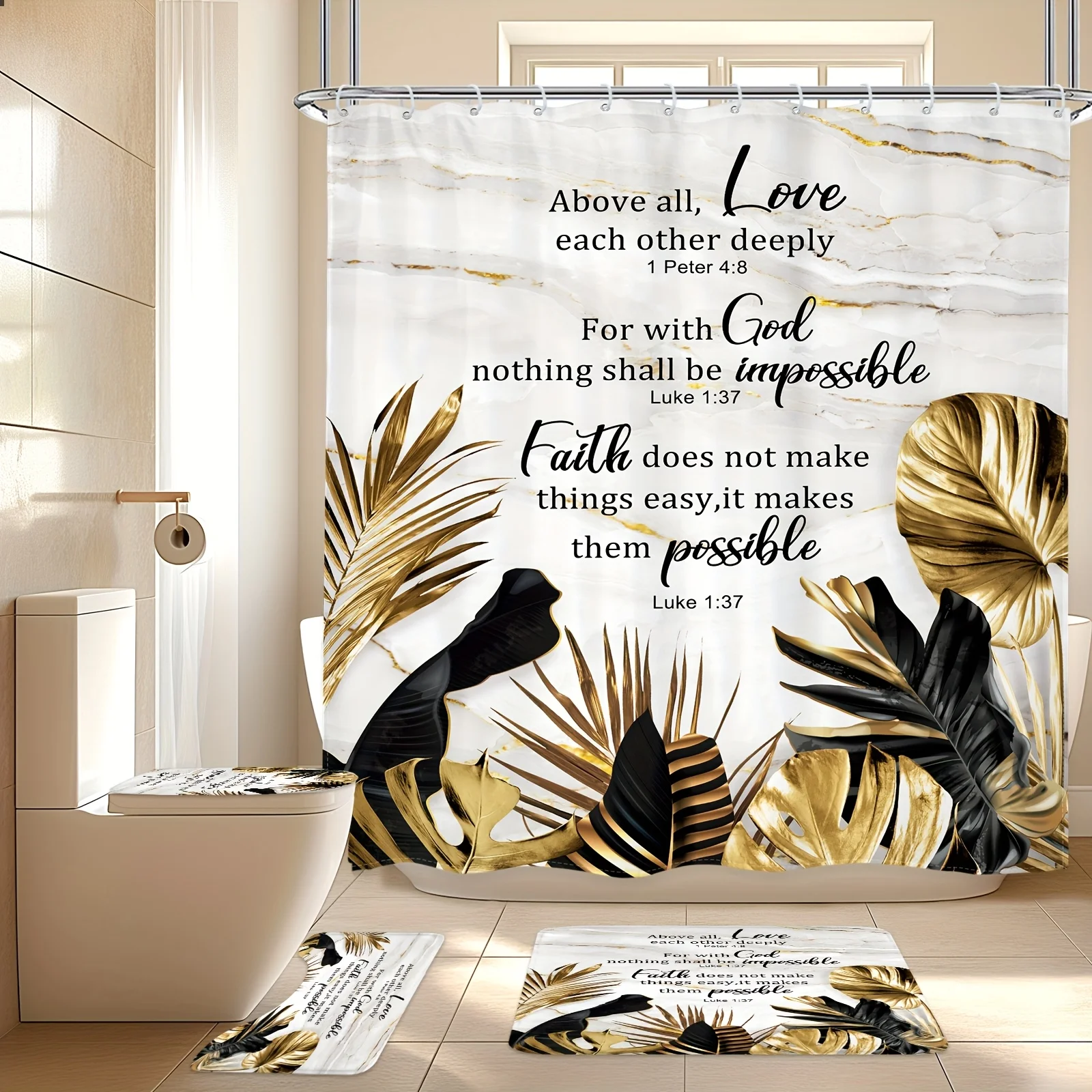 

Bathroom Four-Piece Set: The Perfect Choice for Quality Enthusiasts Seeking Ultimate Comfort and Style with Inspirational