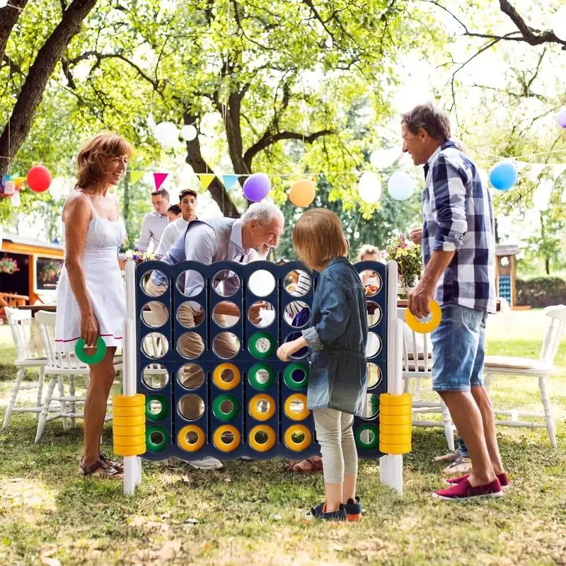 Jeu géant d'alignement quatre en un, activité festive, jeu de société, divertissement, livraison depuis entrepôt local