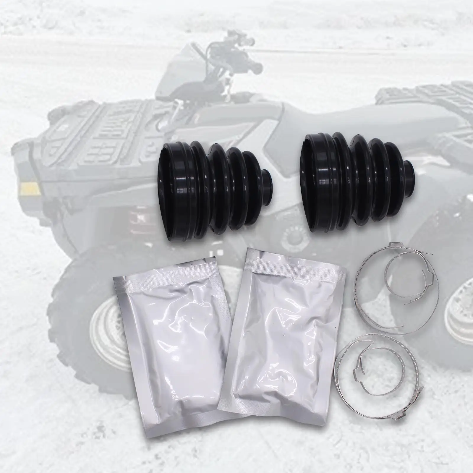 Inner Outer CV Boot Kit Replacement Rear Axle CV Boot Kit for Polaris