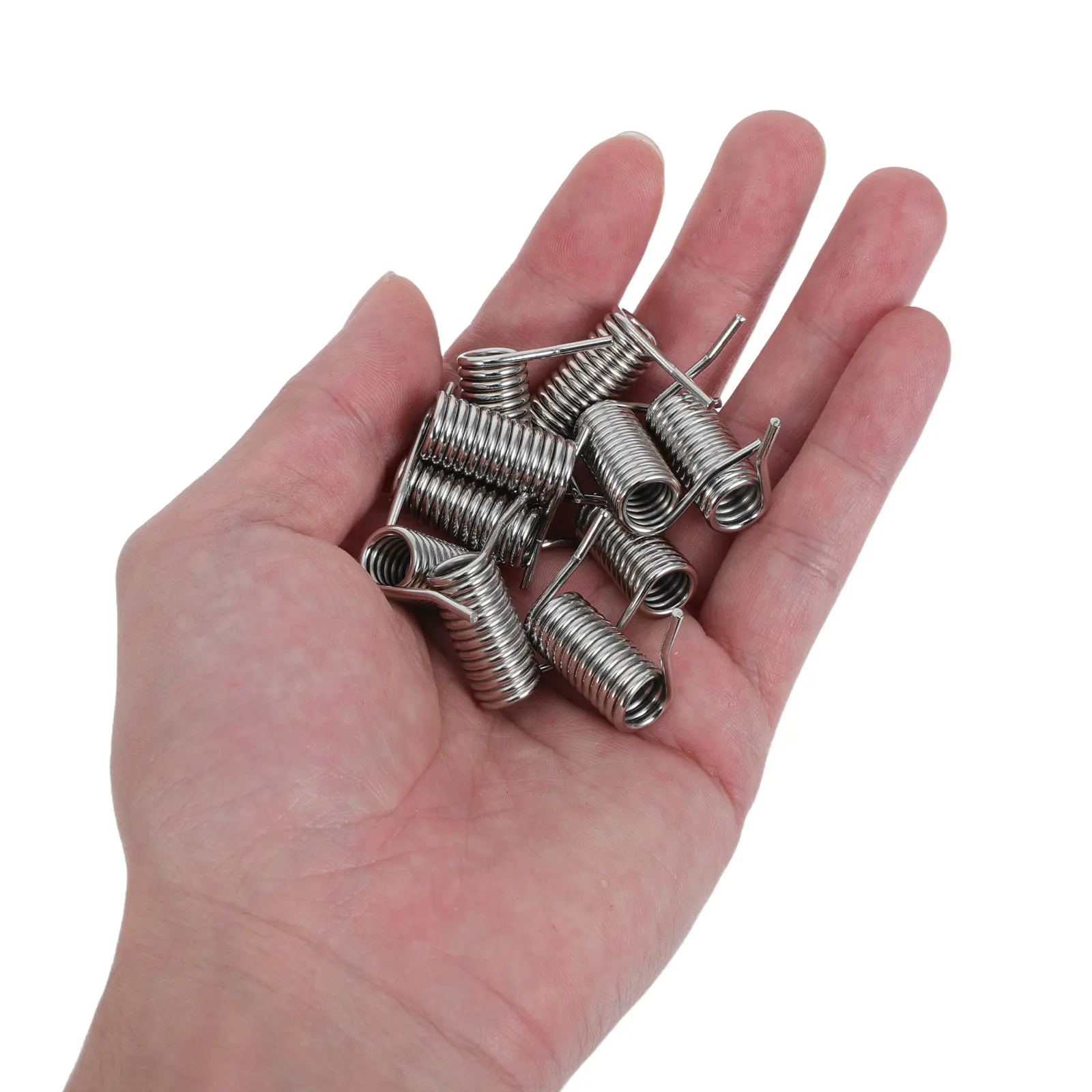 10Pcs Automatic Door Closer Butterfly Hinge Spring Self Closing Door Hinge Torsion Spring Replacement Low Noise Smooth Close